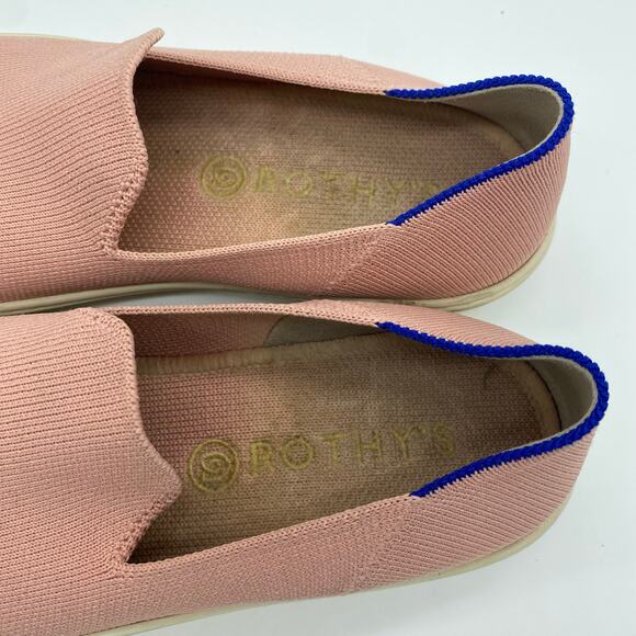 Rothy's Light Pink Original Slip-On Sneaker Comfort Shoes Preppy Women's size 7 - Picture 6 of 8